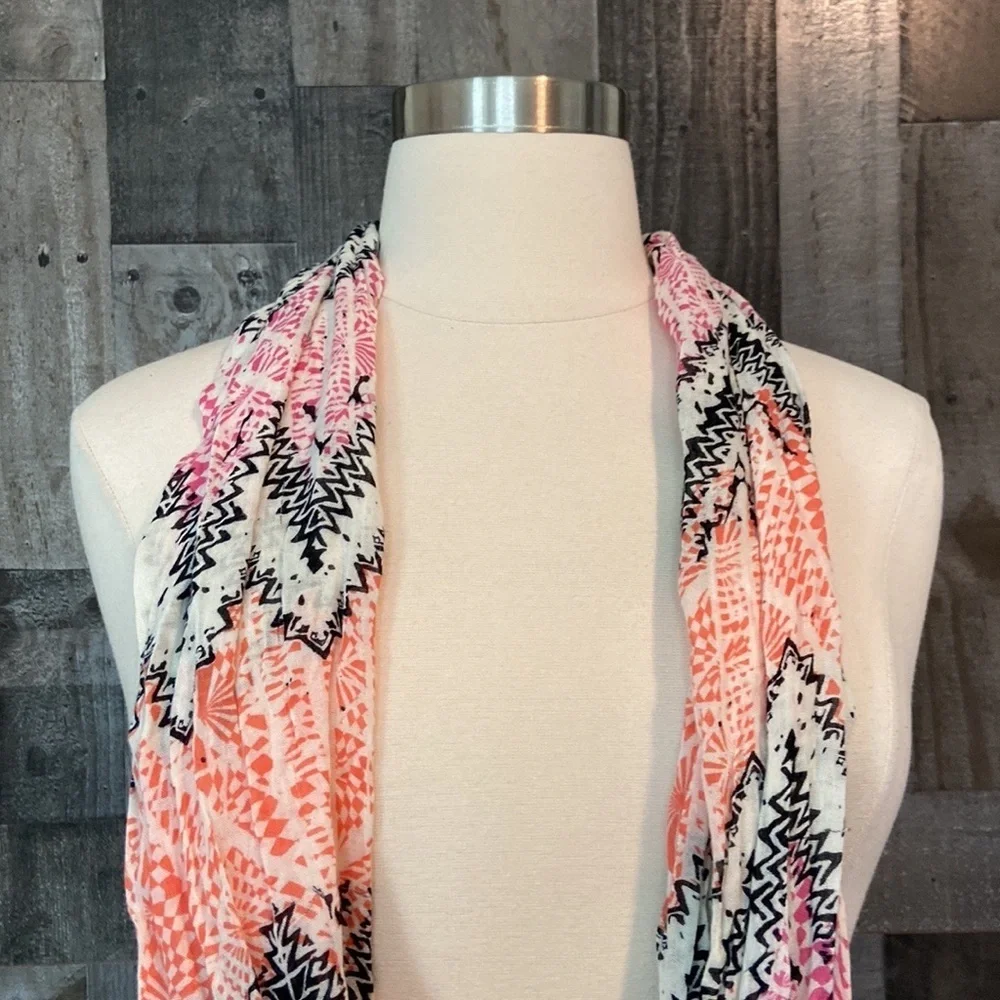 Boho chic chevron infinity scarf coastal cowgirl pastel feminine euro summer